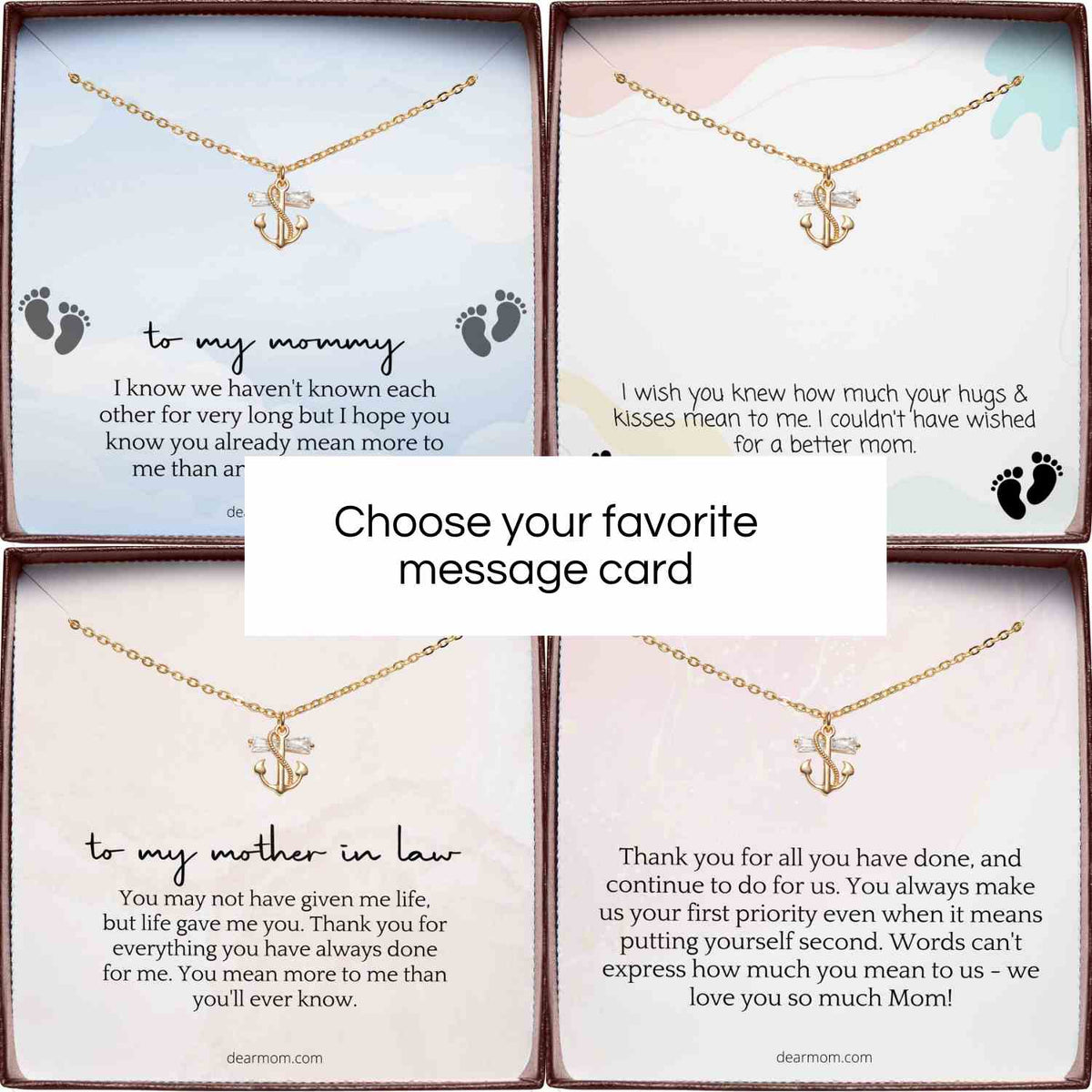 Anchor Necklace | Gift for Mom